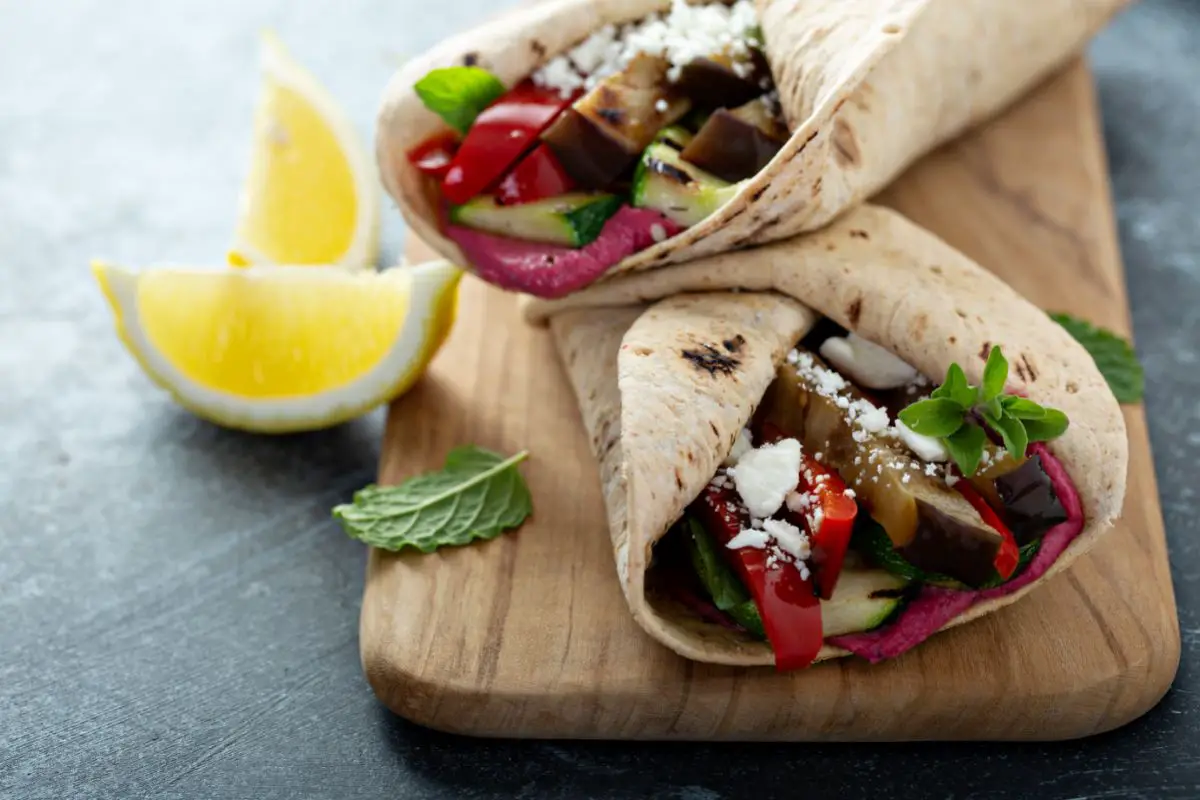 Grilled Vegetable Wrap With Balsamic Mayo Recipe