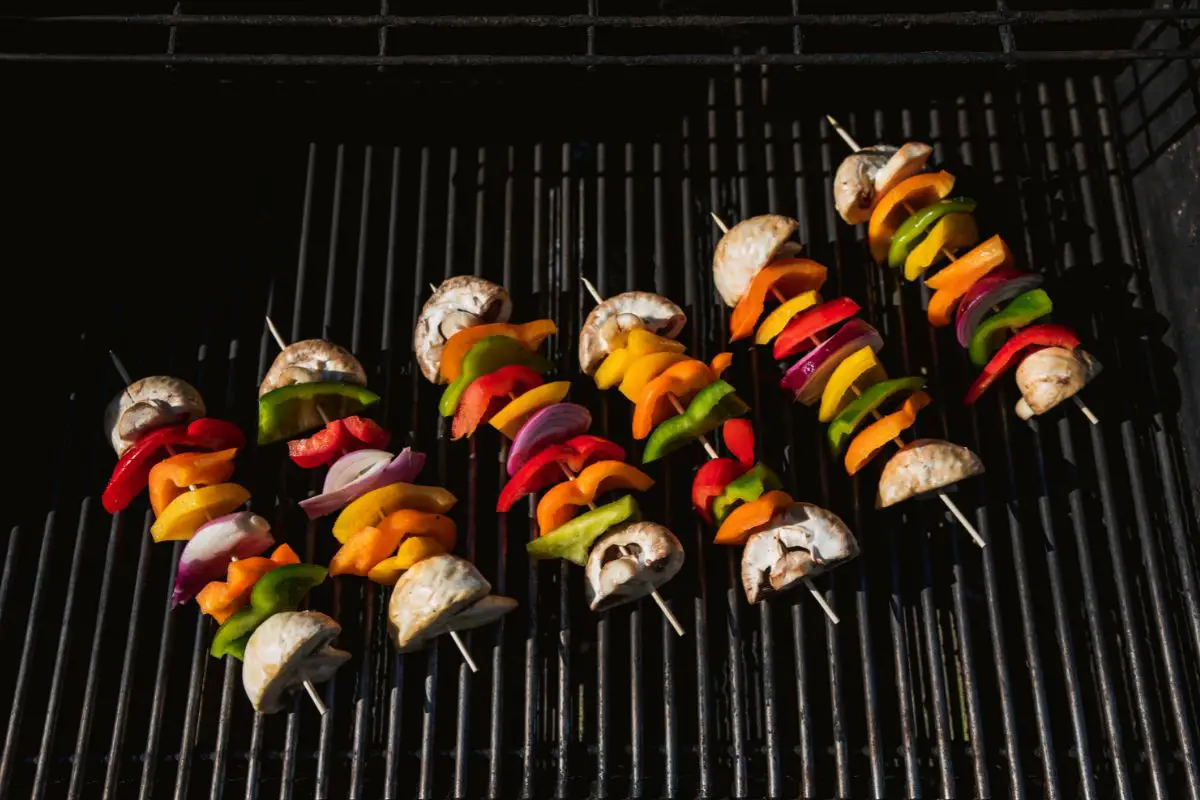 Grilled Veggie Skewers With Chimichurri Sauce