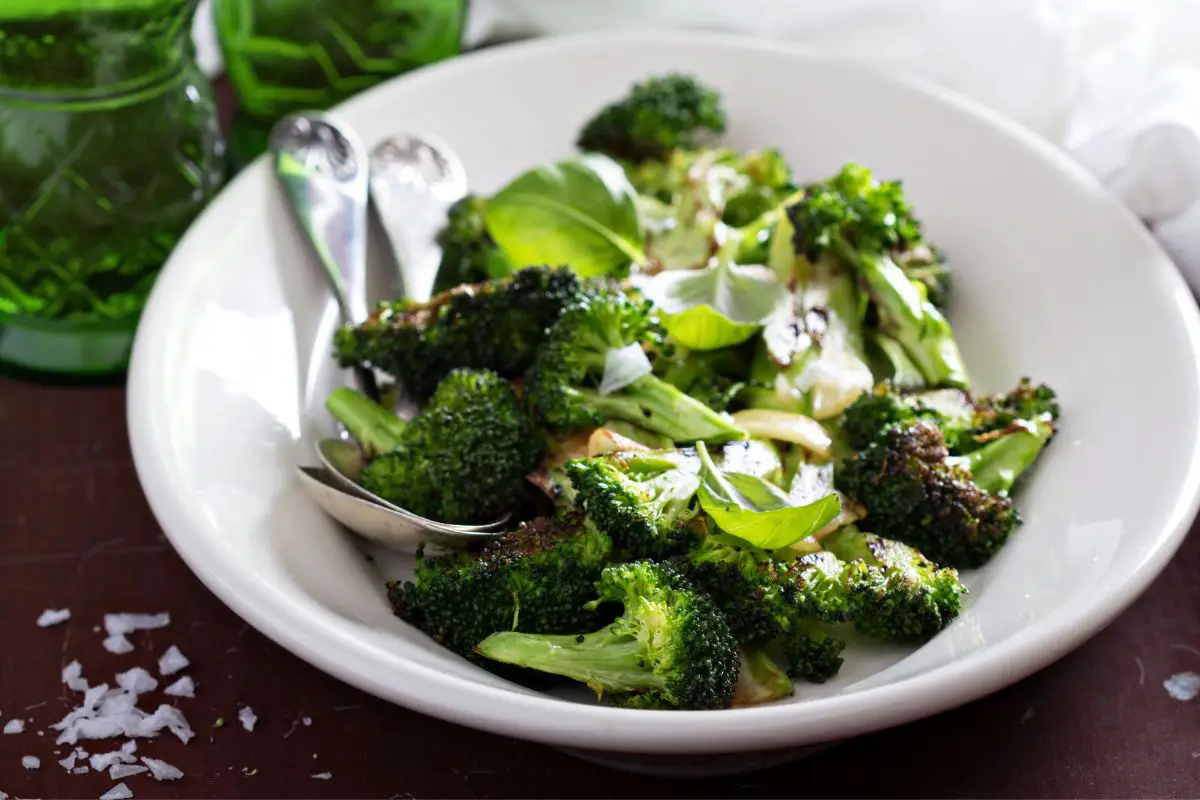 Roasted And Charred Broccoli With Peanuts 