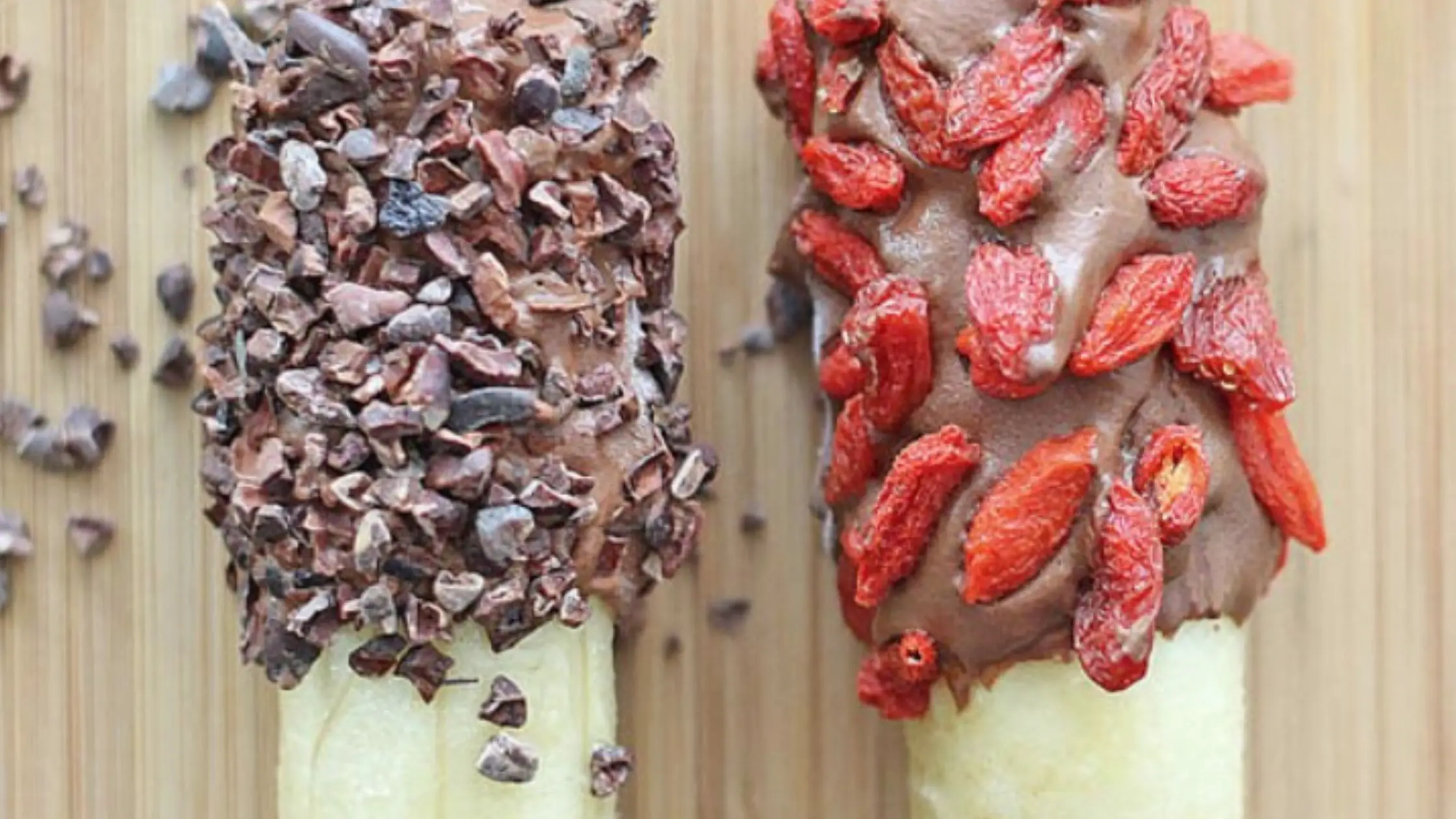 Healthy Chocolate-Covered Banana Pops